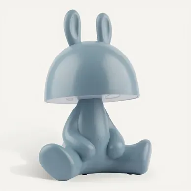 Lampe à poser enfant H. 22 cm MILO Bleu Lampe à poser enfant H. 22 cm MILO Bleu vue 3/4
