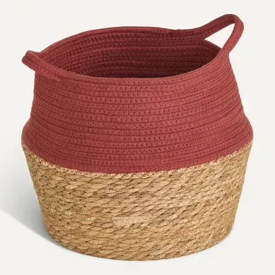 Panier 32x32 cm NINO Terracotta / Naturel Panier 32x32 cm NINO Terracotta / Naturel vue 3/4