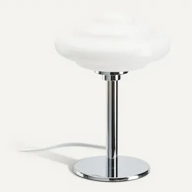 Lampe à poser H. 26 cm EMMA Chrome Lampe à poser H. 26 cm EMMA Chrome vue 3/4