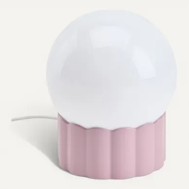 Objet lumineux rose H. 15 cm LUA ROSE Rose Objet lumineux rose H. 15 cm LUA ROSE Rose vue 3/4