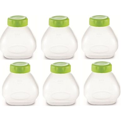Lot De 6 Petites Bouteilles Pour Yaourtière Delices Et Multi Delices - Xf102000 Lot De 6 Petites Bouteilles Pour Yaourtière Delices Et Multi Delices - Xf102000