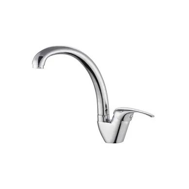 Mitigeur évier Newbury Chromé Bec Pivotant Cartouche Céramique D.35