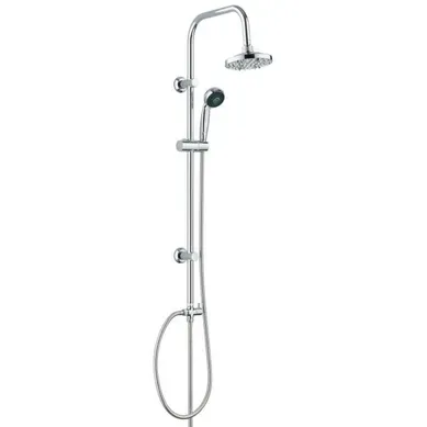 Colonne De Douche Sonora Sans Robinet - Pomme 150 Mm Orientable, Douchette 3 Jets Colonne De Douche Sonora Sans Robinet - Pomme 150 Mm Orientable, Douchette 3 Jets