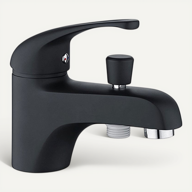 Mitigeur Bain-douche Monotrou Fira - Noir Mat, Cartouche Céramique D.40 Mm Mitigeur Bain-douche Monotrou Fira - Noir Mat, Cartouche Céramique D.40 Mm