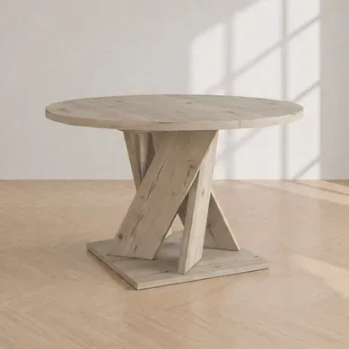 Table ronde extensible 130/175 FOREST Imitation chêne