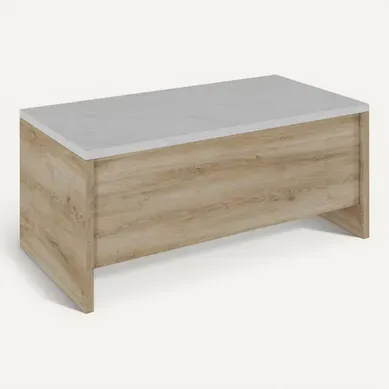 Table basse relevable DAVIS Imitation chêne Table basse relevable DAVIS Imitation chêne vue 3/4