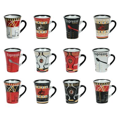 Coffret De 12 Tasses à Expresso Color 8 Cl En Porcelaine Coffret De 12 Tasses à Expresso Color 8 Cl En Porcelaine