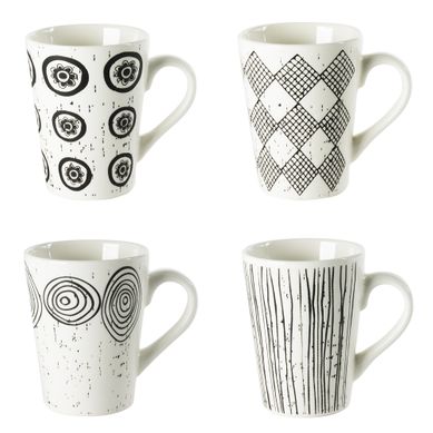 Coffret De 4 Tasses Palawan 14 Cl En Porcelaine Coffret De 4 Tasses Palawan 14 Cl En Porcelaine