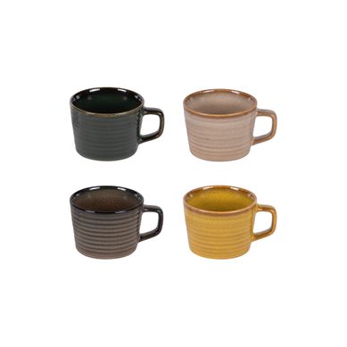 Coffret De 4 Tasses Kili 20 Cl En Porcelaine Coffret De 4 Tasses Kili 20 Cl En Porcelaine
