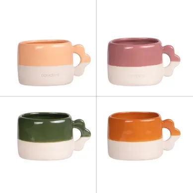 Mug Hawa 33 Cl (lot De 4) En Porcelaine Mug Hawa 33 Cl (lot De 4) En Porcelaine