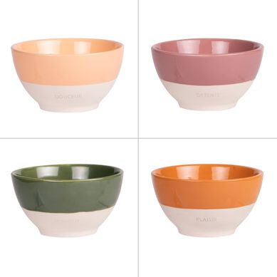 Bol Hawa 15 Cm (lot De 4) En Porcelaine Bol Hawa 15 Cm (lot De 4) En Porcelaine