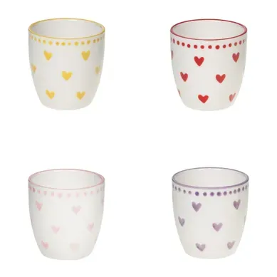 Coffret De 4 Tasses Love 13 Cl En Porcelaine Coffret De 4 Tasses Love 13 Cl En Porcelaine