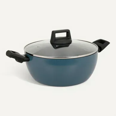 Faitout Ø. 26 cm  Bleu / Noir vue 3/4