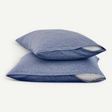 Lot De 2 Protège Oreillers 2 En 1 Bleu 60 X 60 Cm Bleu Clair Lot De 2 Protège Oreillers 2 En 1 Bleu 60 X 60 Cm Bleu Clair