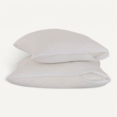 Lot De 2 Protège Oreillers Tencel Mesh 50 X 70 Cm Blanc Lot De 2 Protège Oreillers Tencel Mesh 50 X 70 Cm Blanc
