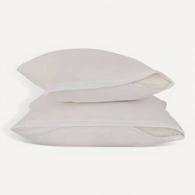 Lot De 2 Protège Oreillers Jersey De Coton 60 X 60 Cm Blanc Lot De 2 Protège Oreillers Jersey De Coton 60 X 60 Cm Blanc