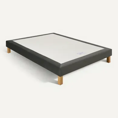 Sommier gris 160x200 cm SIMMONS DECO VELOUR Sommier gris 160x200 cm SIMMONS DECO VELOUR vue 3/4
