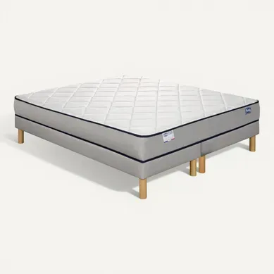 Ensemble matelas et sommier SIMMONS DETENTE 160x200 cm DUO Ensemble matelas et sommier SIMMONS DETENTE 160x200 cm DUO vue 3/4