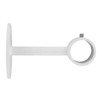 Support mur/plafond Ø 2cm Blanc Support mur/plafond Ø 2cm Blanc vue de face