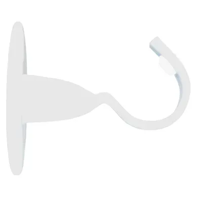 Support mur/plafond Ø 2cm Blanc Support mur/plafond Ø 2cm Blanc vue de face