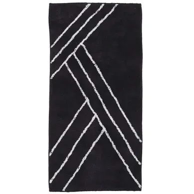 Tapis De Bain Déco Géométrique En Coton 60x120cm Tapis De Bain Déco Géométrique En Coton 60x120cm