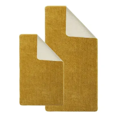 Lot De 2 Tapis De Bain Polyester 60x120cm + 50x80cm 60x120cm Lot De 2 Tapis De Bain Polyester 60x120cm + 50x80cm 60x120cm