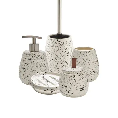 Set Salle De Bain Moucheté 5 Pièces Céramique Set Salle De Bain Moucheté 5 Pièces Céramique