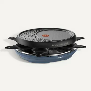 Appareil à raclette 8 Personnes Colormania Gril Crêpe Bleu Acier  - RE310401