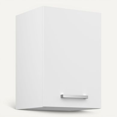 Haut 40 cm 1 porte UNO blanc mat vue 3/4