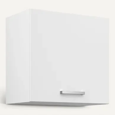 Haut 60 cm 1 porte UNO blanc mat vue 3/4