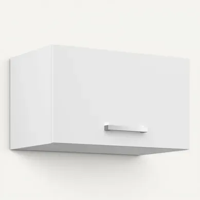 Surhotte 60 cm 1 porte UNO blanc mat vue 3/4