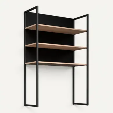 Haut 80 cm métal ONYX noir Haut 80 cm métal ONYX noir vue 3/4