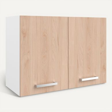 Haut 80 cm 2 portes UNO chêne vue 3/4