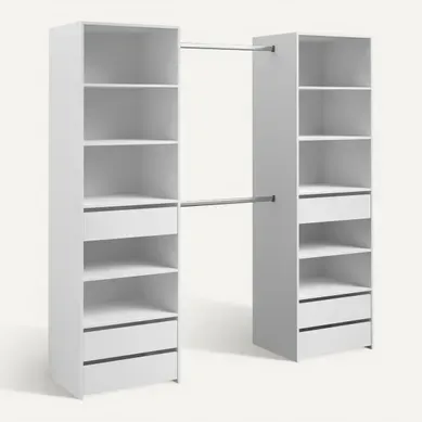 Kit dressing L. 200 cm ANETO Blanc Kit dressing L. 200 cm ANETO Blanc vue 3/4