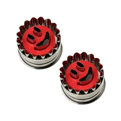 Dr Oetker Lot De 2 Emporte-pièces Poussoirs Linzer Inox Dr Oetker Lot De 2 Emporte-pièces Poussoirs Linzer Inox