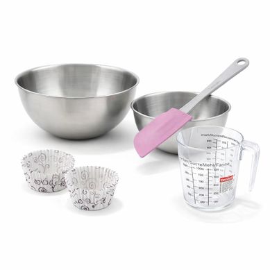 Zenker Set Pâtisserie Moules Papier Avec Bols Inox Et Doseur Zenker Set Pâtisserie Moules Papier Avec Bols Inox Et Doseur