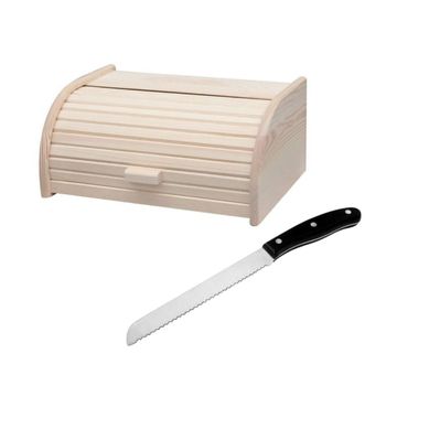Set De 2 Ustensiles Pour Le Pain Avec Huche à Pain En Bois Et Couteau à Pain Set De 2 Ustensiles Pour Le Pain Avec Huche à Pain En Bois Et Couteau à Pain