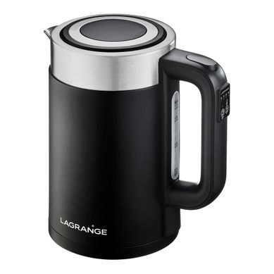 Bouilloire LAGRANGE 509041 2000W 1.7L Noir Mat Bouilloire LAGRANGE 509041 2000W 1.7L Noir Mat vue 3/4
