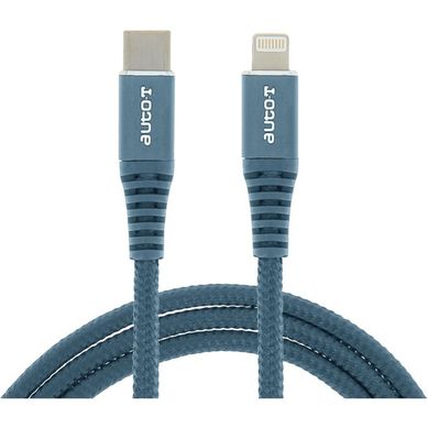 Câble USB-c Vers Lightning 1 M - USB2.0, Pd 20w, Gaine Nylon Bleu Câble USB-c Vers Lightning 1 M - USB2.0, Pd 20w, Gaine Nylon Bleu