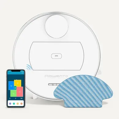 X-plorer Serie 75 Aspirateur Robot Total Care 4en1 - Aspire Et Lave Les Sols Durs - Wifi - Rr7687wh