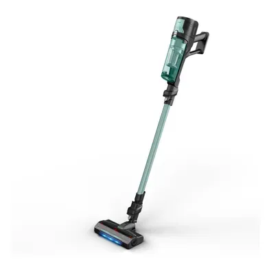 Aspirateur balai RH1833E0 ROWENTA 250W - autonomie 45min - Vert Aspirateur balai RH1833E0 ROWENTA 250W - autonomie 45min - Vert vue 3/4