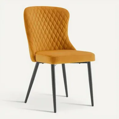 Chaise velours ORA or Chaise velours ORA or vue 3/4