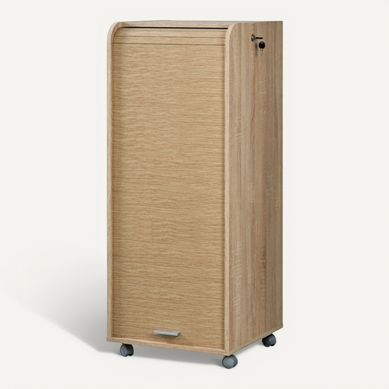Caisson De Bureau Chêne 3 Tiroirs 3 Niches Mobile Serrure 47,2 X 107,6 X 47 Cm - Chêne Naturel Caisson De Bureau Chêne 3 Tiroirs 3 Niches Mobile Serrure 47,2 X 107,6 X 47 Cm - Chêne Naturel