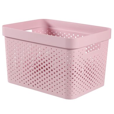 Bac recyclé 17L INFINTY Rose Bac recyclé 17L INFINTY Rose vue de profil