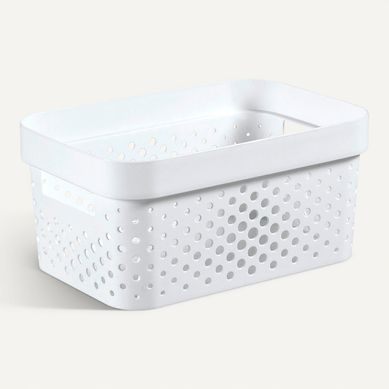 Bac 4,5L INFINITY blanc Bac 4,5L INFINITY blanc vue 3/4