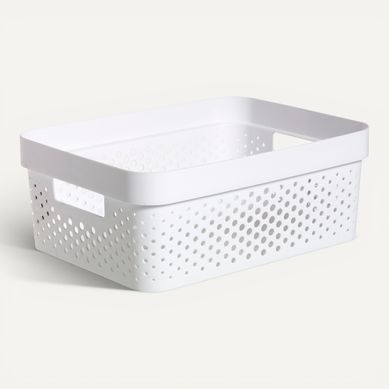 Bac 11L INFINITY blanc Bac 11L INFINITY blanc vue 3/4