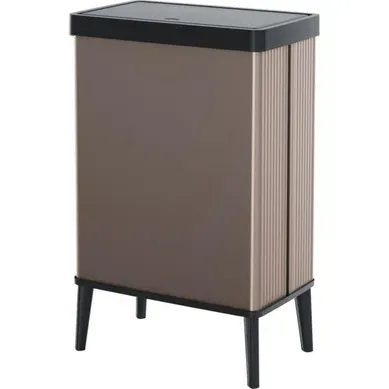 Poubelle De Cuisine 54 L Rose Perle - Ouverture Tactile, Profil Mince Poubelle De Cuisine 54 L Rose Perle - Ouverture Tactile, Profil Mince