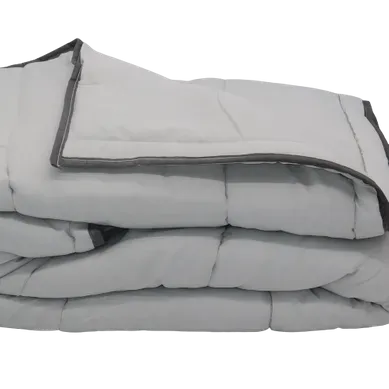 Couette Extra Légère Gris Perle - 2 Personnes - Spécial Eté