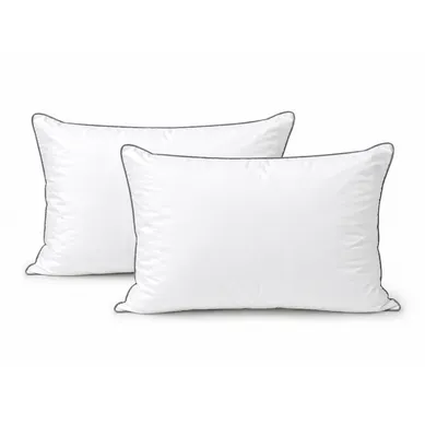 Lot De 2 Oreillers Fermes Hotel Prestige Coton Percale - 50 X 70