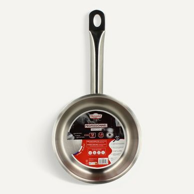 Casserole professionnel 16 cm  Gris vue de face